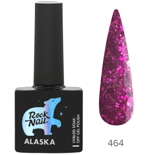 Гель-лак для ногтей ROCK NAIL 464, 10 мл