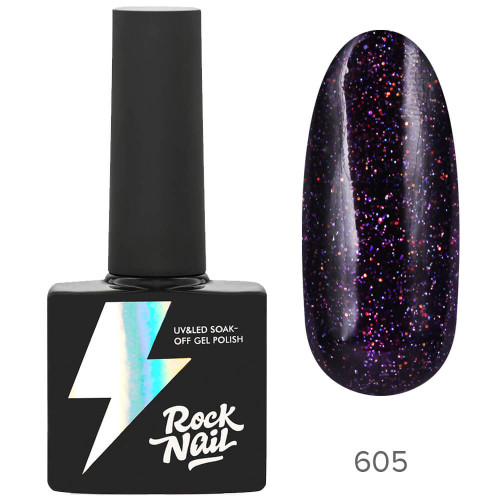 Гель-лак для ногтей ROCK NAIL 605, 10 мл
