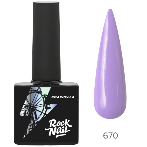 Гель-лак для ногтей ROCK NAIL 670, 10 мл