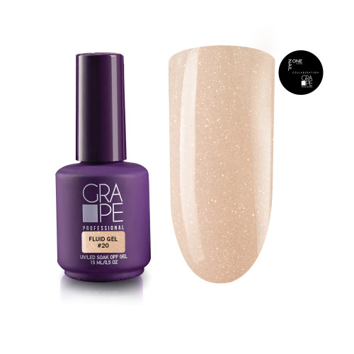 FLUID GEL ONENAIL & GRAPE 20, 15 мл