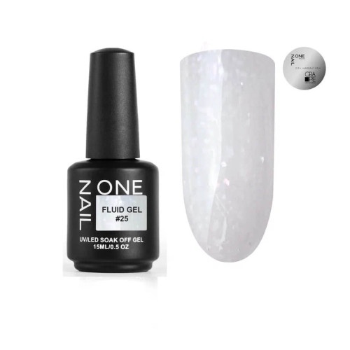 FLUID GEL ONENAIL & GRAPE 25, 15 мл