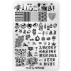 ParisNail Пластина для стемпинга PN-09 (9.5*14.5 см)