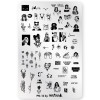 ParisNail Пластина для стемпинга PN-12 (9.5*14.5 см)