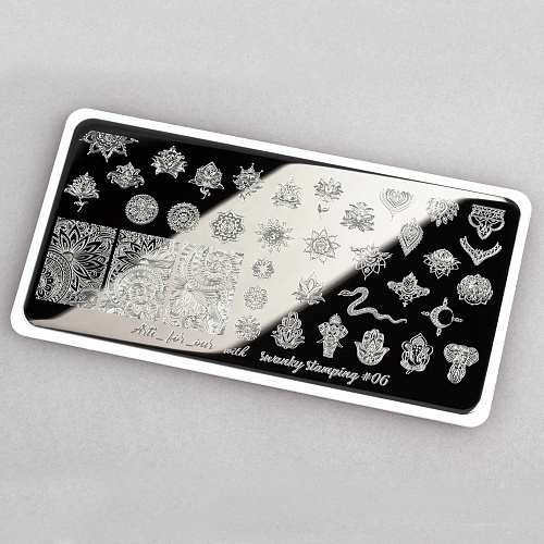 SWANKY STAMPING Пластина Arti for you with 06